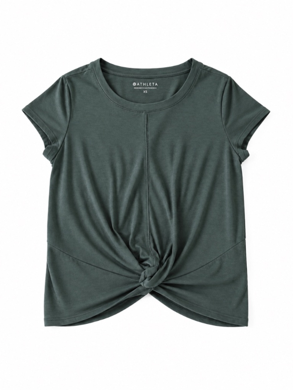 Athleta Twist Front Short Sleeve Top – XS